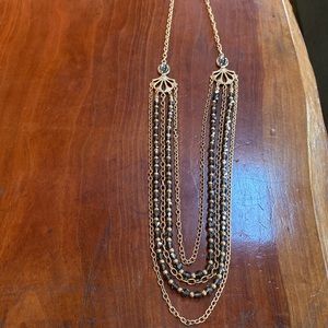 Lia Sophia Statement Piece layered Necklace